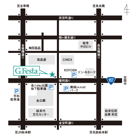 G.Festa 店舗周辺地図